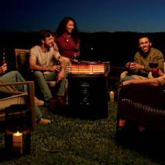 Nithtnja™ Fireside360™ Outdoor Propane Heater & Smokeless Fire Pit