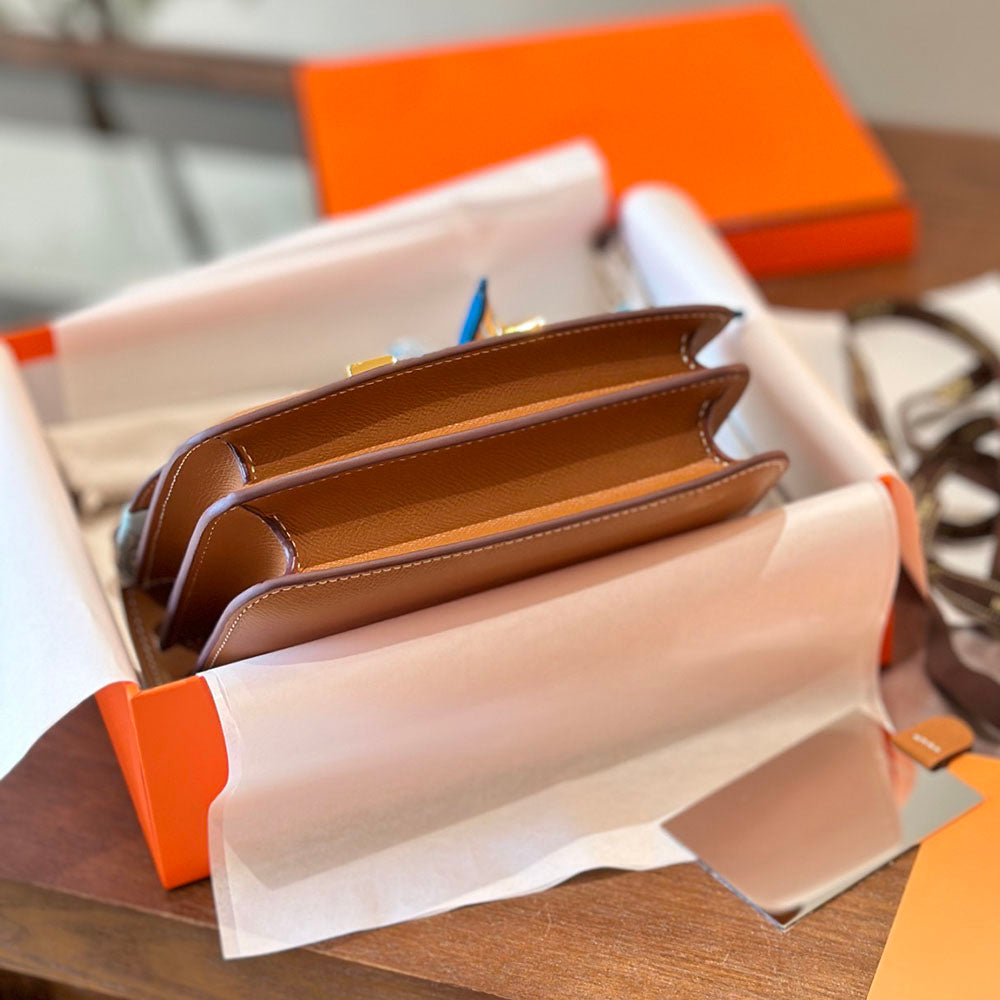 Hermes Goyard Constance handbag 19cm Brown