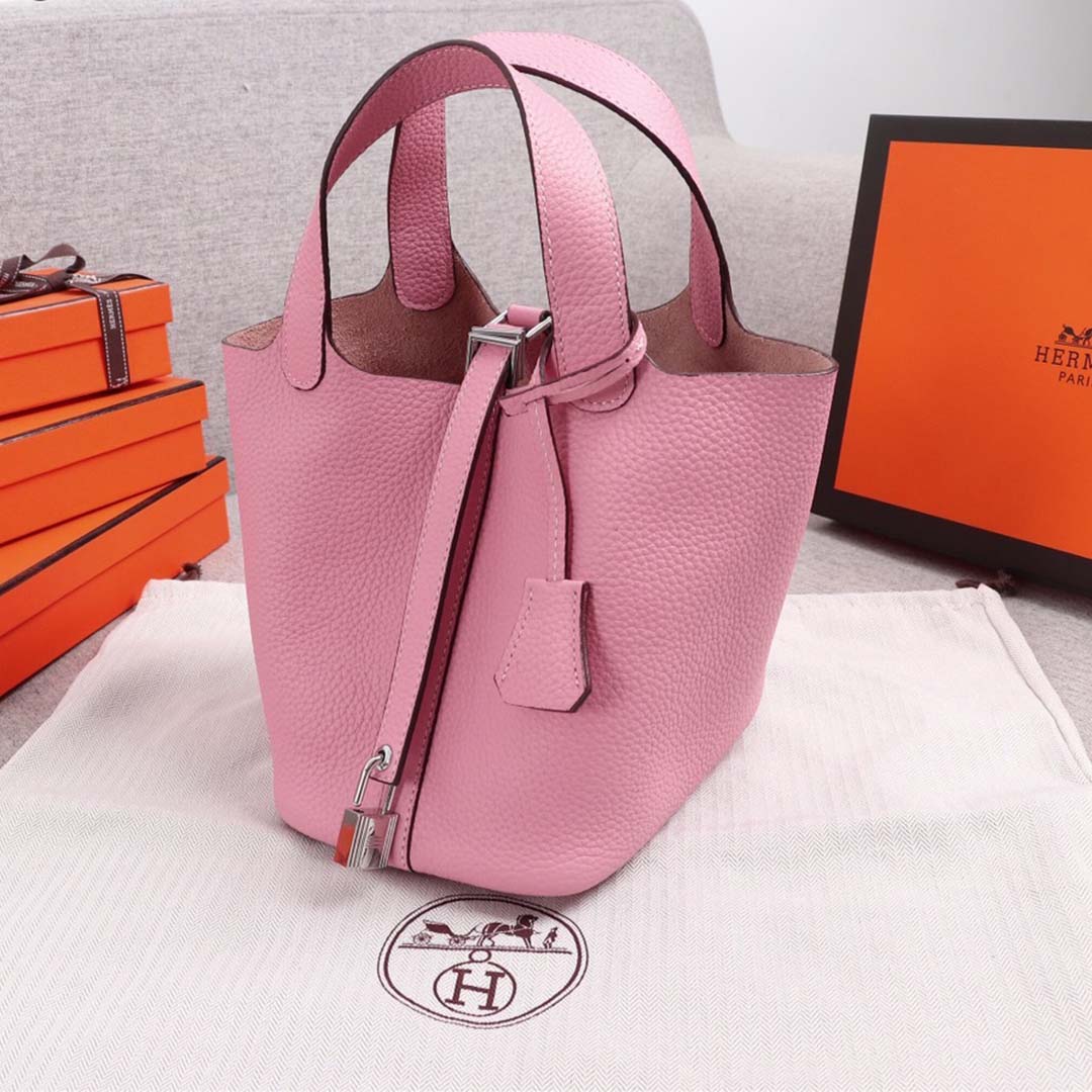 Hermes Goyard AAA-Picotin Lock 22cm 18cm bag BLUE/ORANGE/PINK
