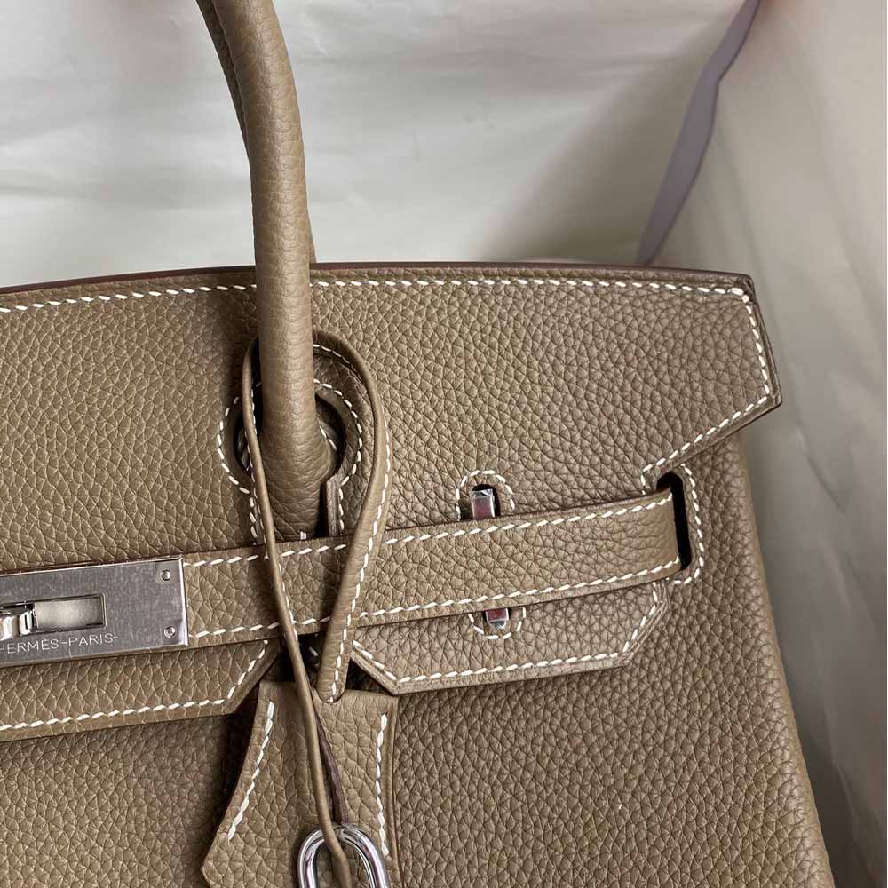 Hermes Goyard AAA-Birkin 25/30/35 Bag silver hardware brown