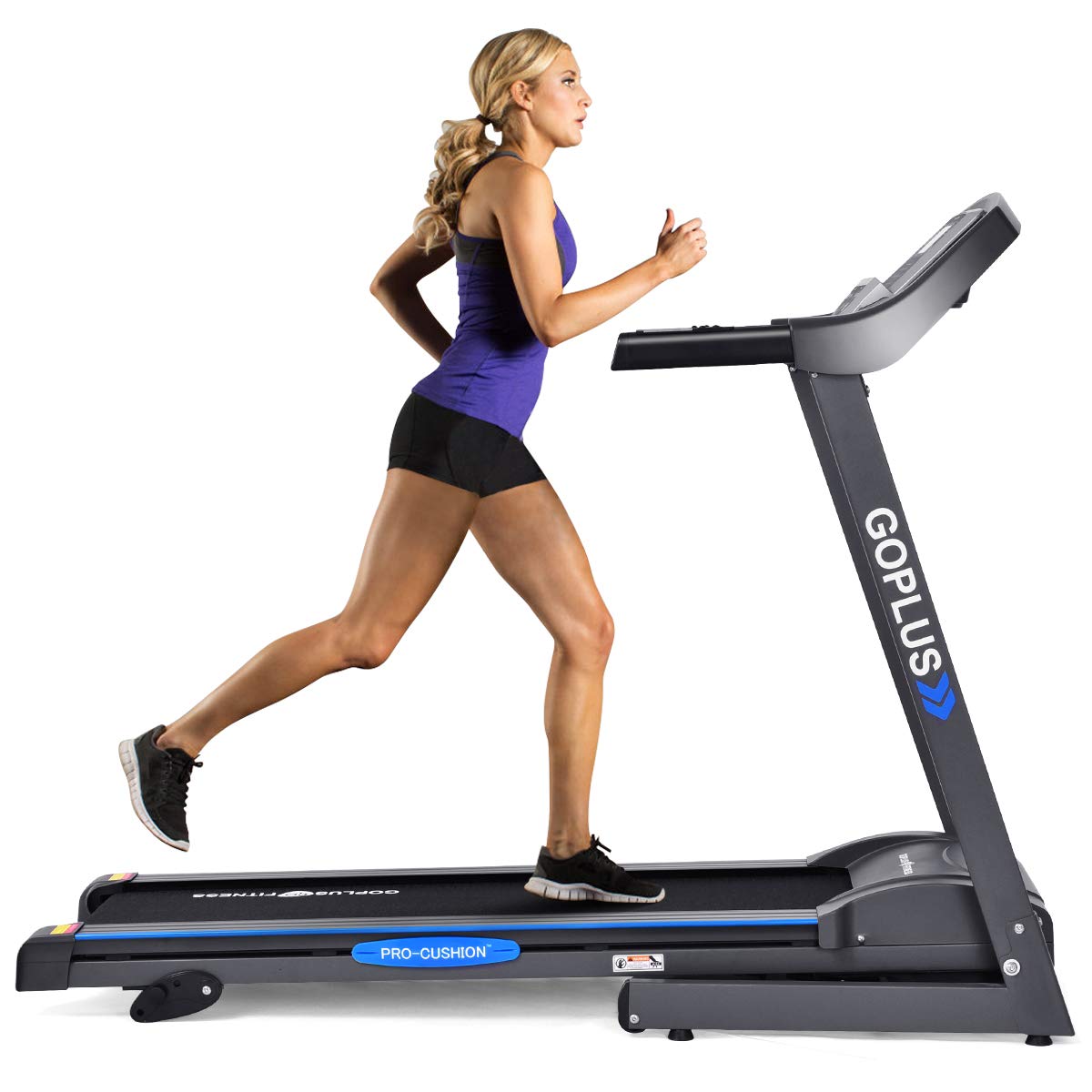 2.2HP Folding Treadmill Electric Support Motorized Power Running Fitness Jogging Incline