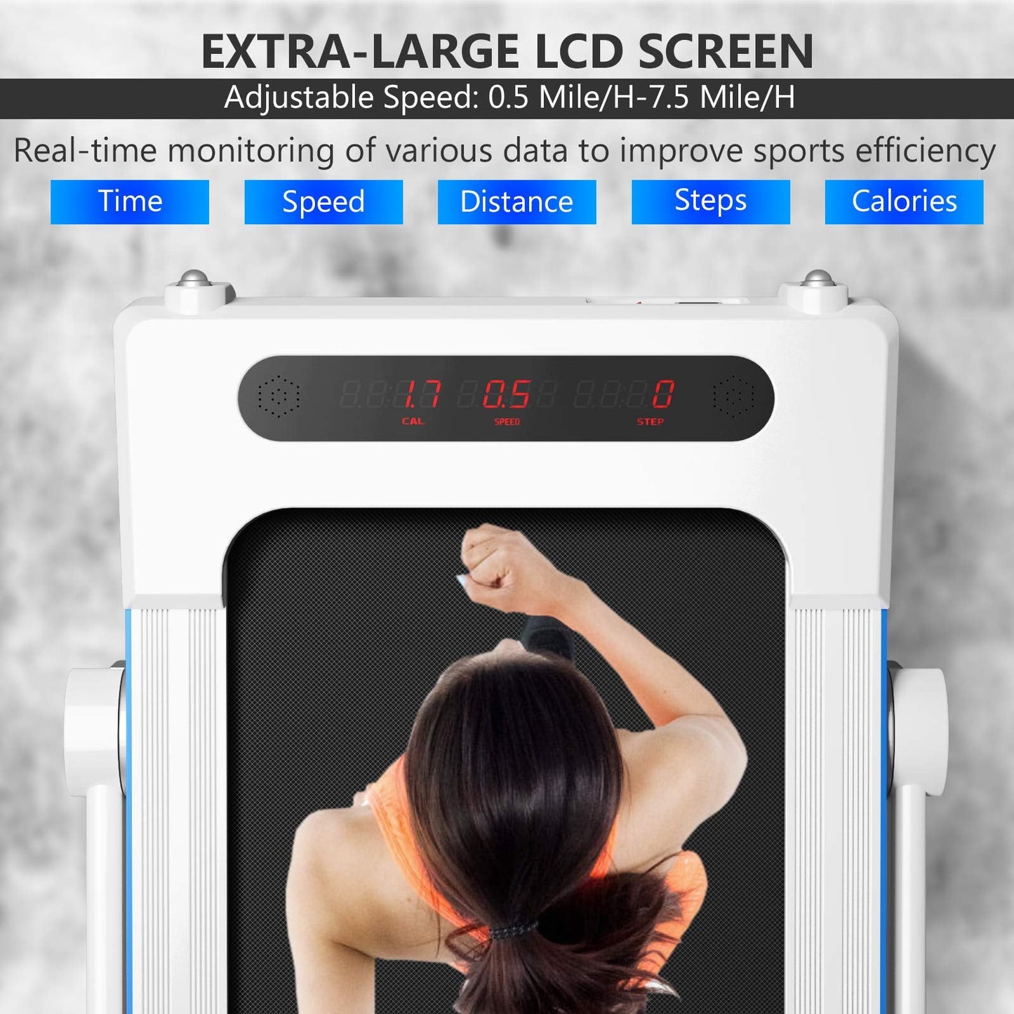 Goplus 3 in 1 Under Desk Treadmill Walking Pad with Removable Desktop