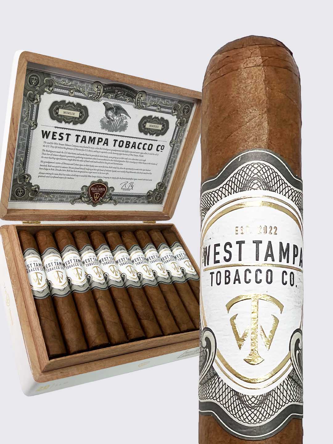 West Tampa Tobacco Co. White Robusto Box