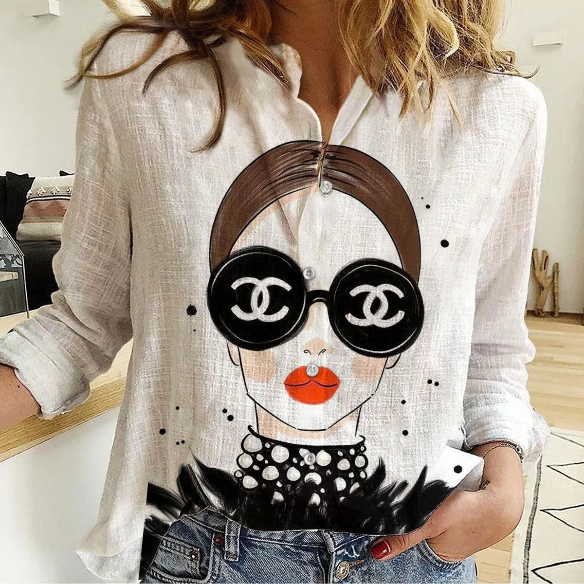 Premium CHANEL Monogram Limited Shirt MRS-NCY-CN2111029