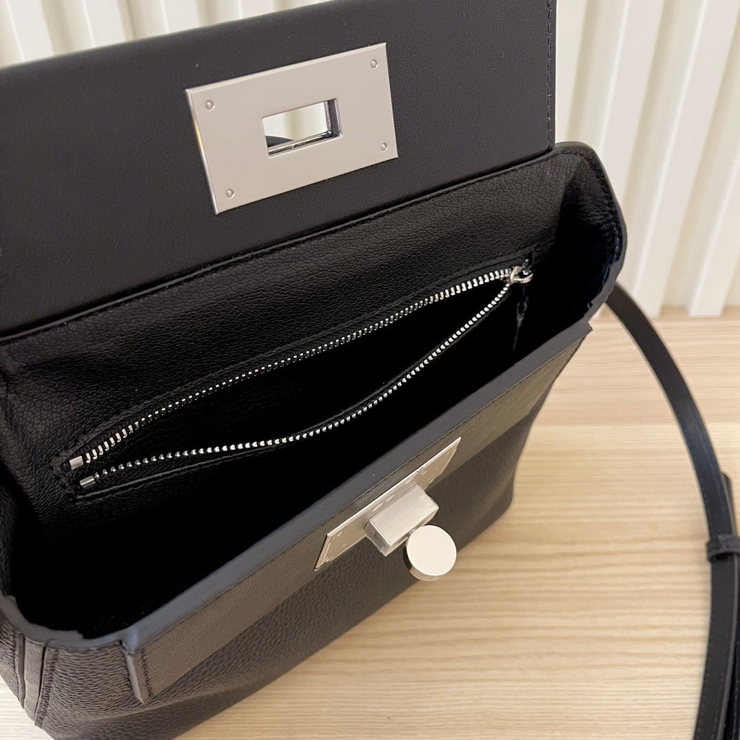 Hermes Goyard Kelly Togo Matte Alligator Swift Touch 24 black