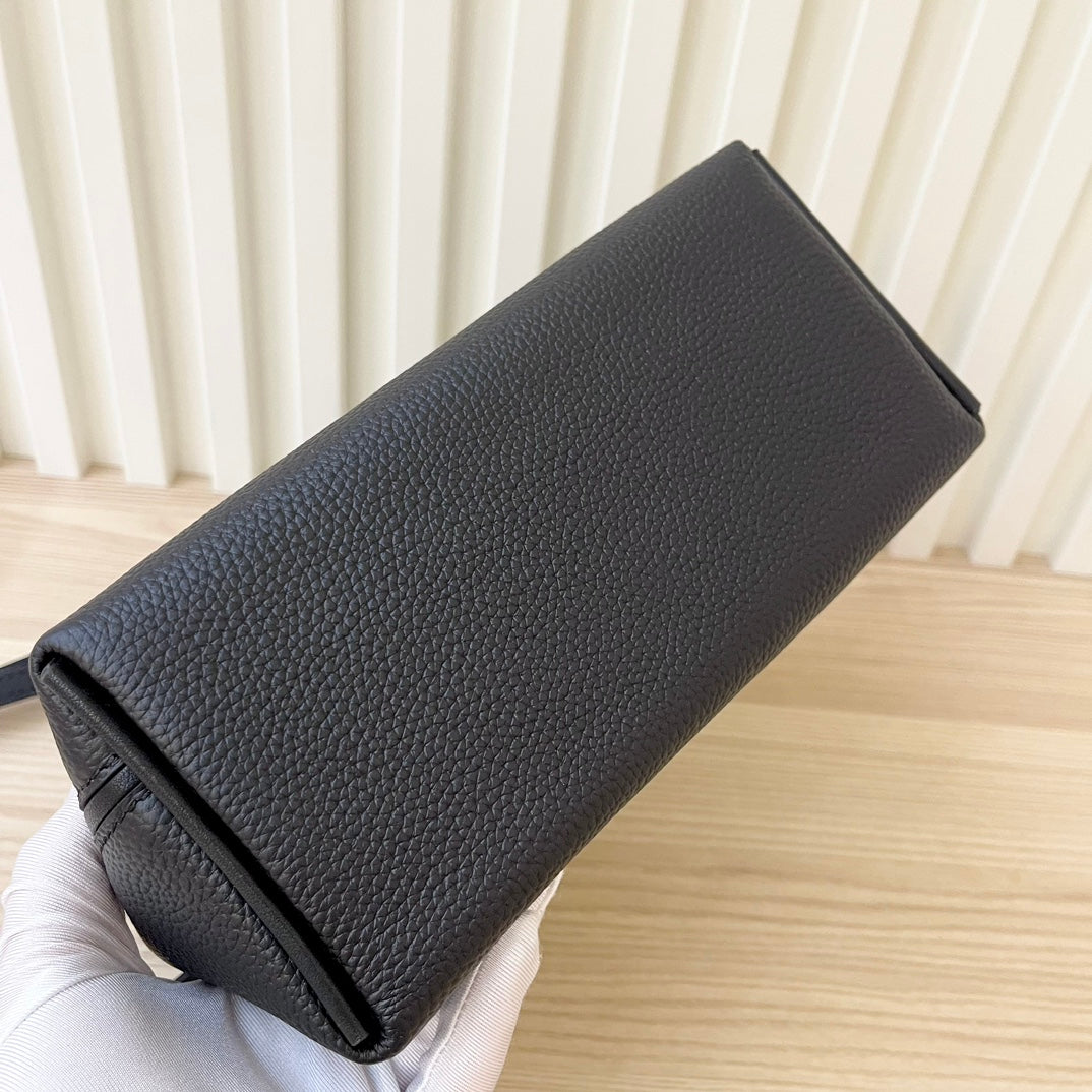 Hermes Goyard Kelly Togo Matte Alligator Swift Touch 24 black