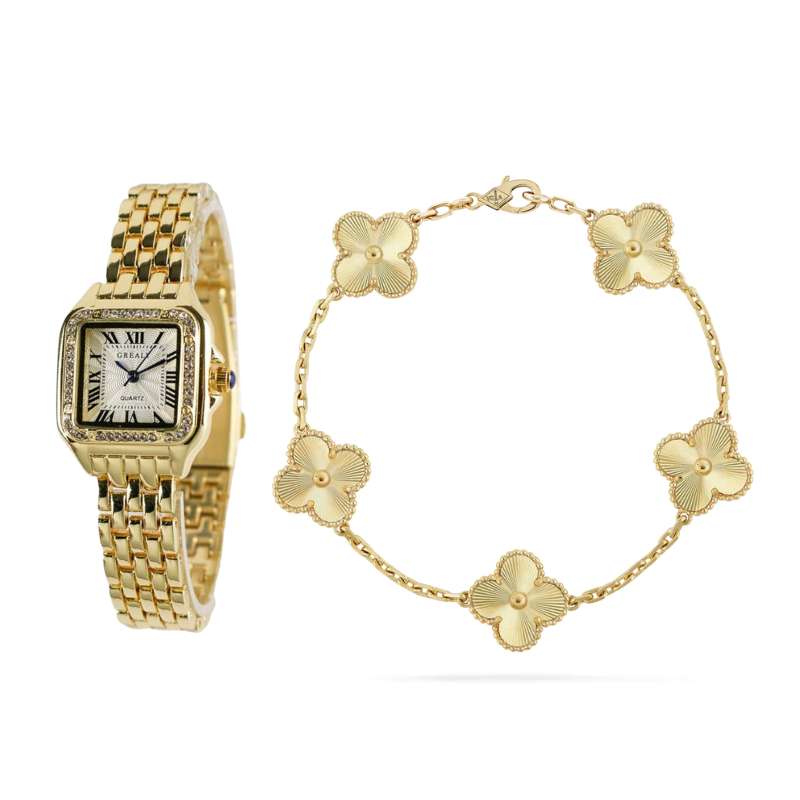 2-Piece Watch Bracelet Set Sofia