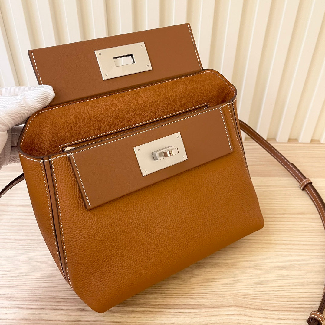 Hermes Goyard Kelly Togo Swift 24 brown