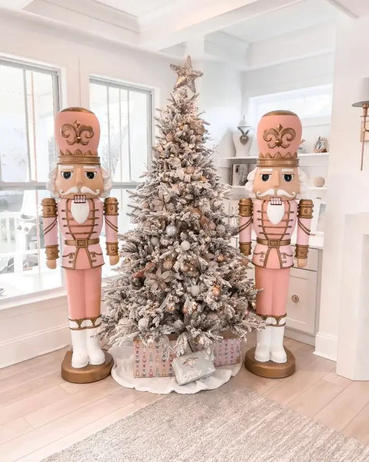 🎄christmas Sale🎄 - 75" DlY White Nutcracker Mold, With Lights Plays Music