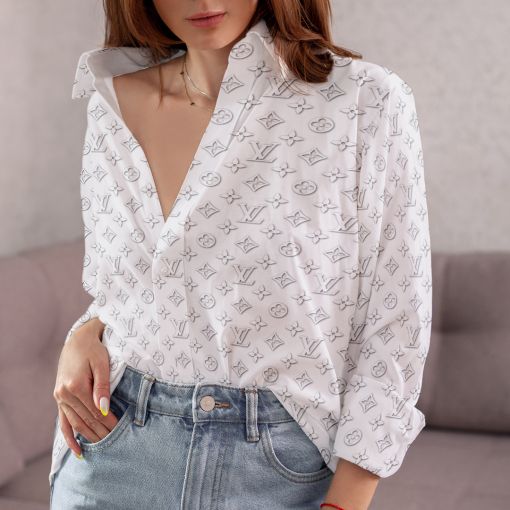 Limited Edition Louis Vuitton Premium Casual Shirt For WOMEN – MRS-CCY-324