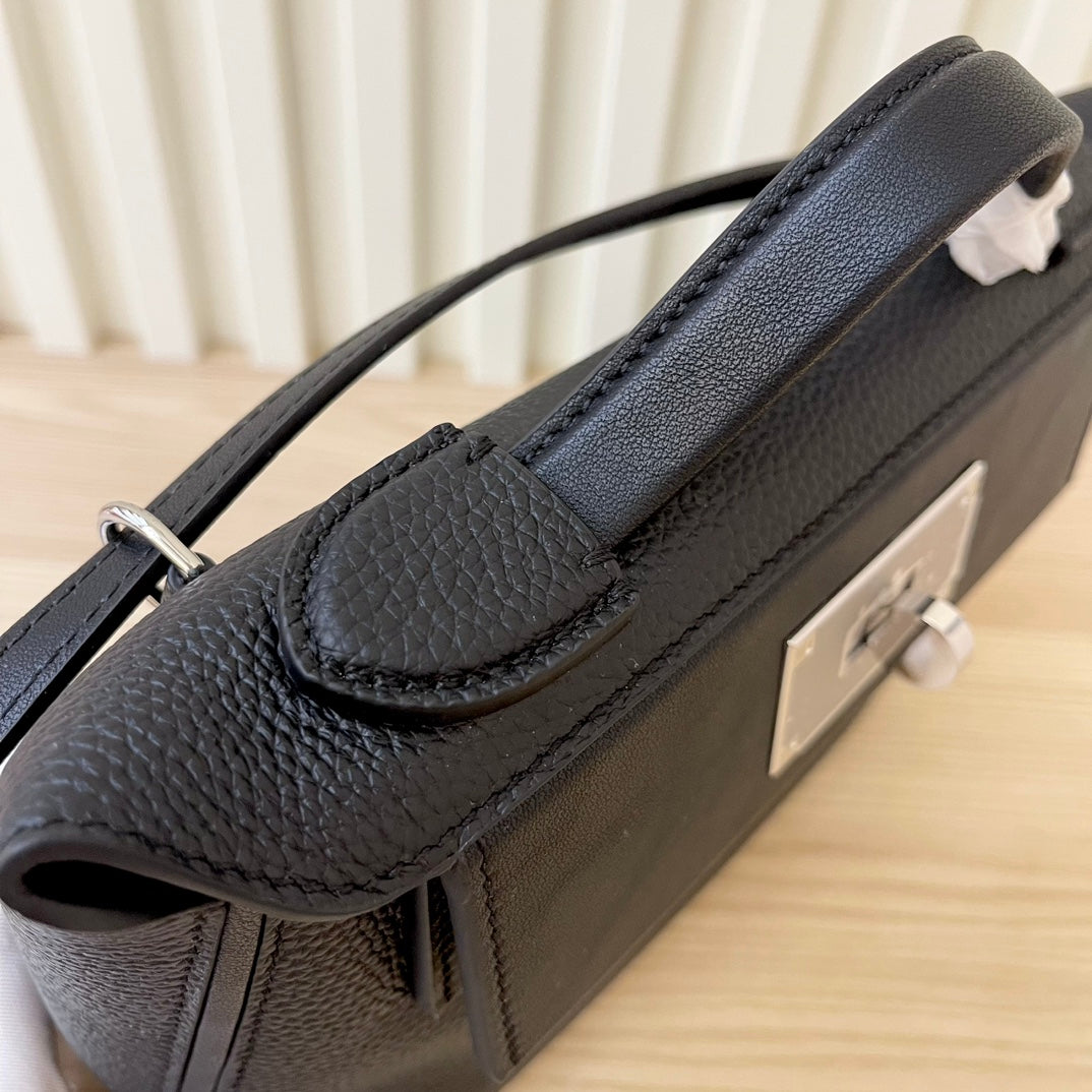 Hermes Goyard Kelly Togo Matte Alligator Swift Touch 24 black