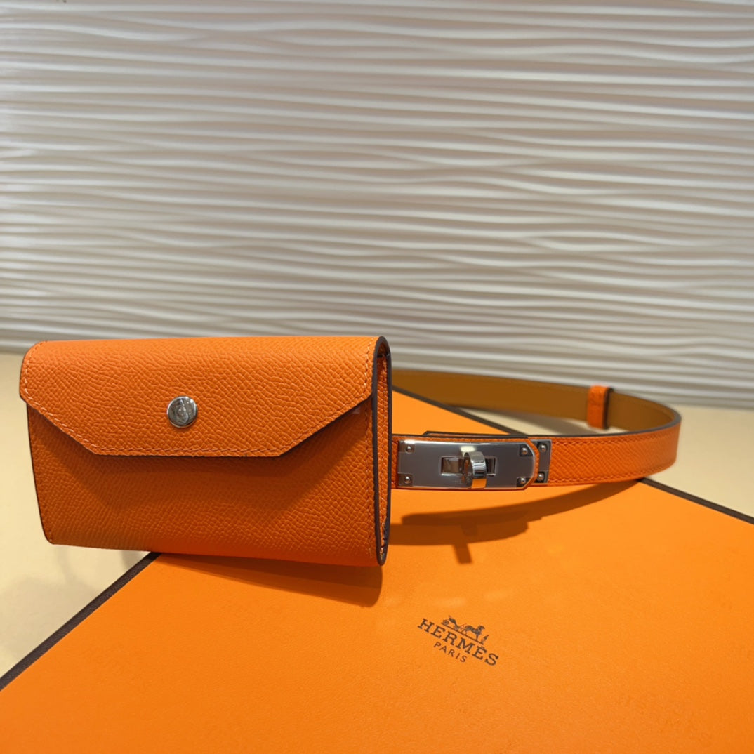Hermes Goyard Kelly Pocket 18 Belt orange