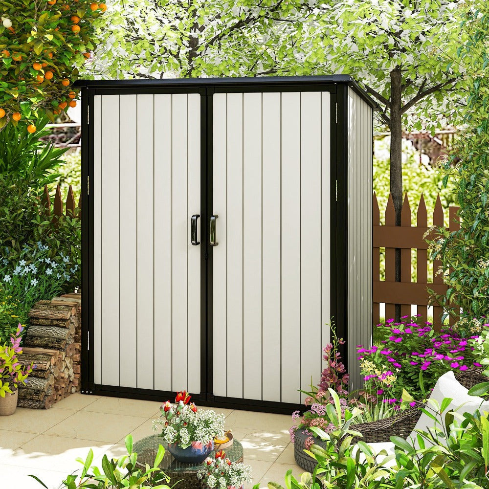 Resin Lean To Storage Shed with Floor