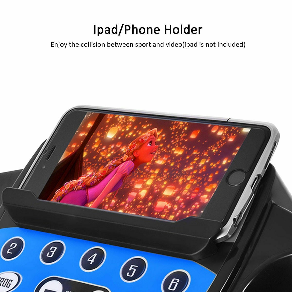 Electric Folding Treadmill with LCD Display and Heart Rate Sensor