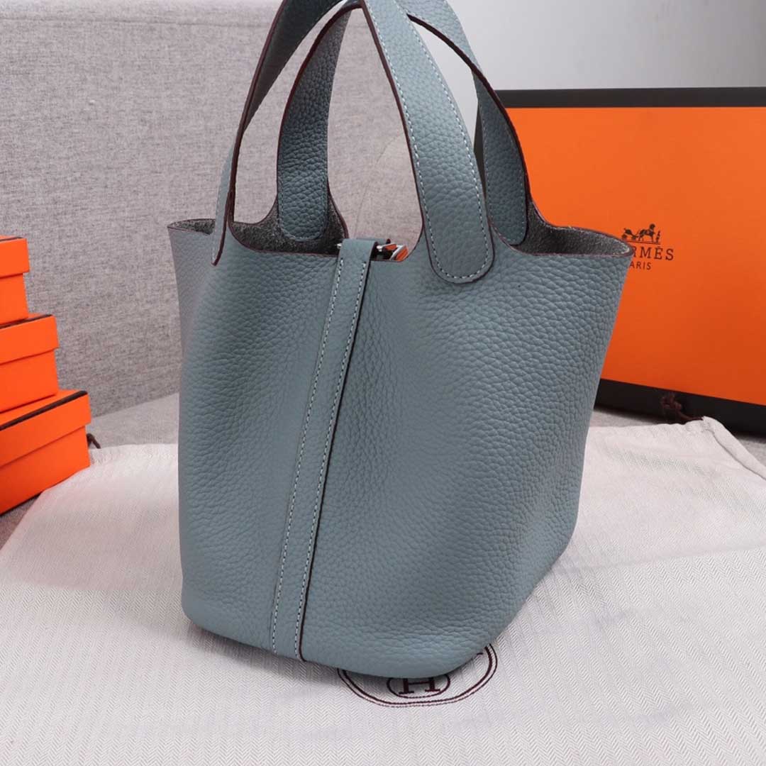 Hermes Goyard AAA-Picotin Lock 22cm 18cm bag BLUE/ORANGE/PINK