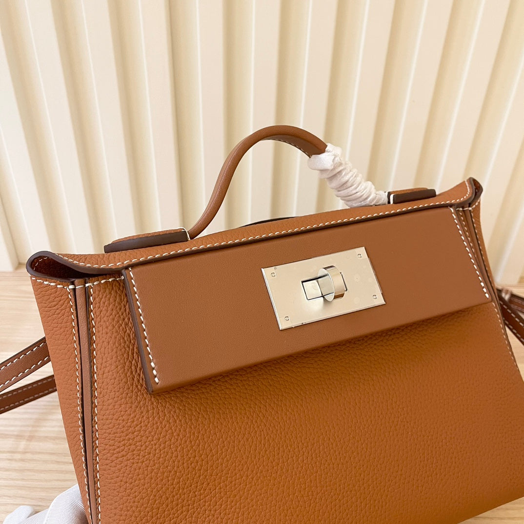 Hermes Goyard Kelly Togo Swift 24 brown