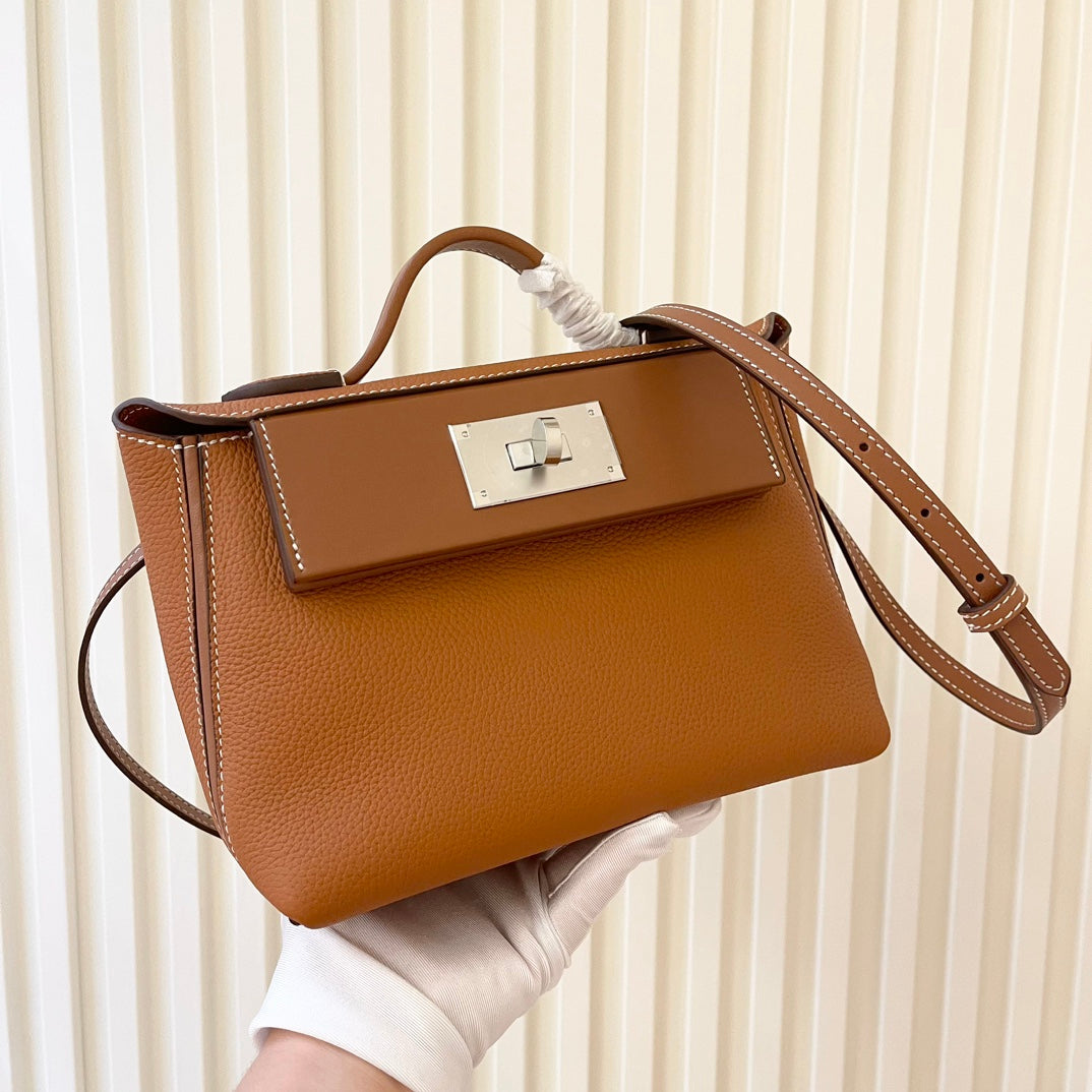 Hermes Goyard Kelly Togo Swift 24 brown