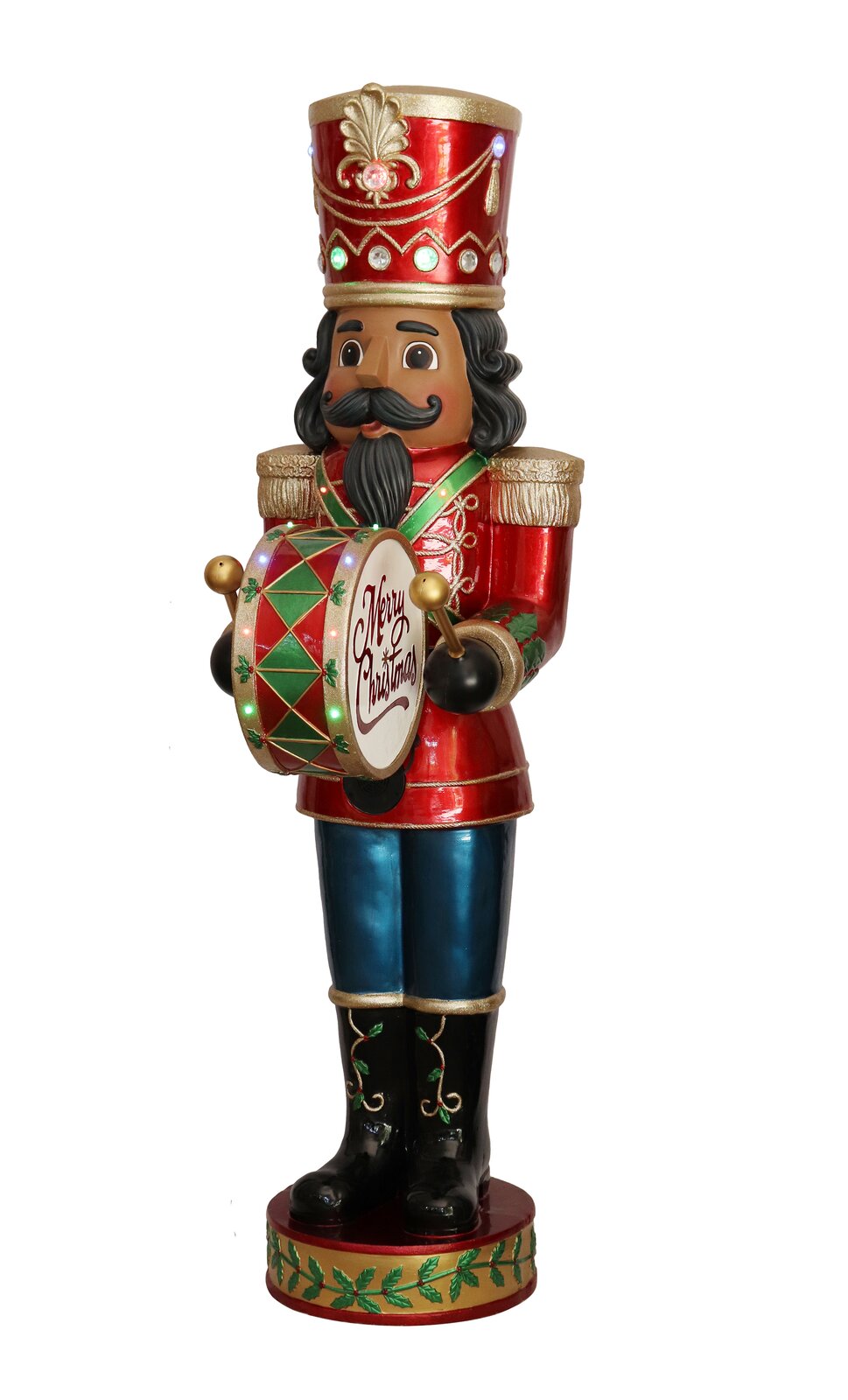 Nutcracker Playing Bass Drum with Moving Hands