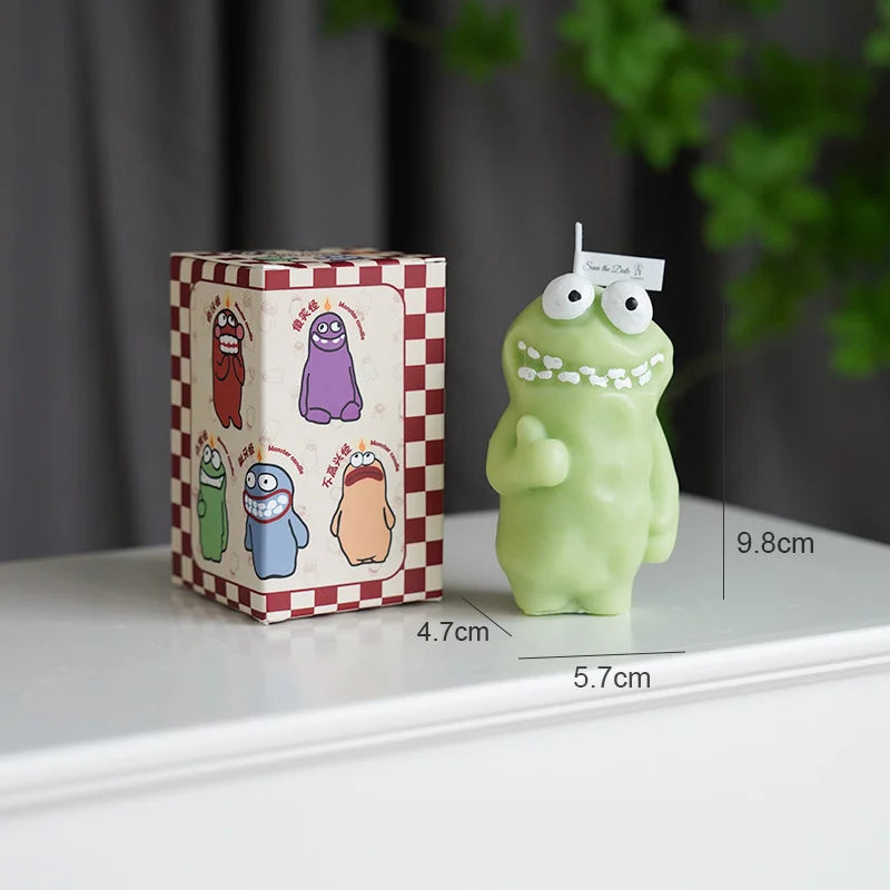 Wholesale Mini Funny Novelty Handmade Halloween Aromatherapy Cute Monster Shape Scented Candles