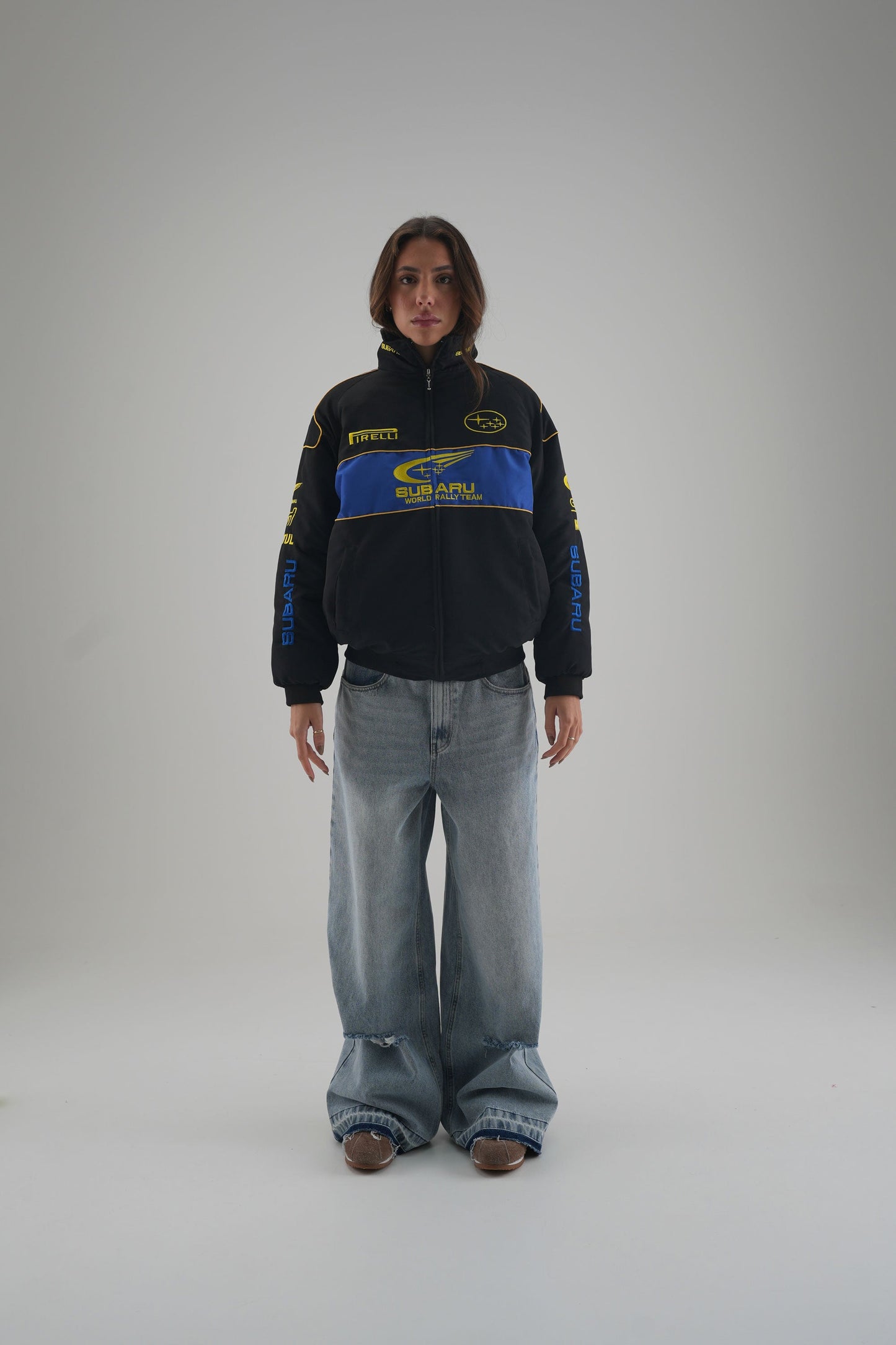 Subaru Rally Vintage Racing Jacket - Black Edition