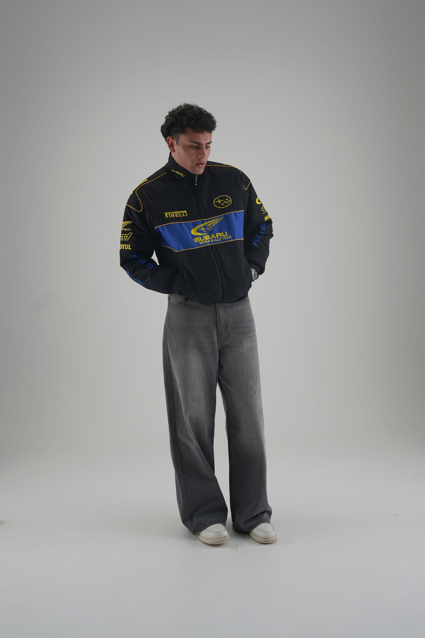 Subaru Rally Vintage Racing Jacket - Black Edition
