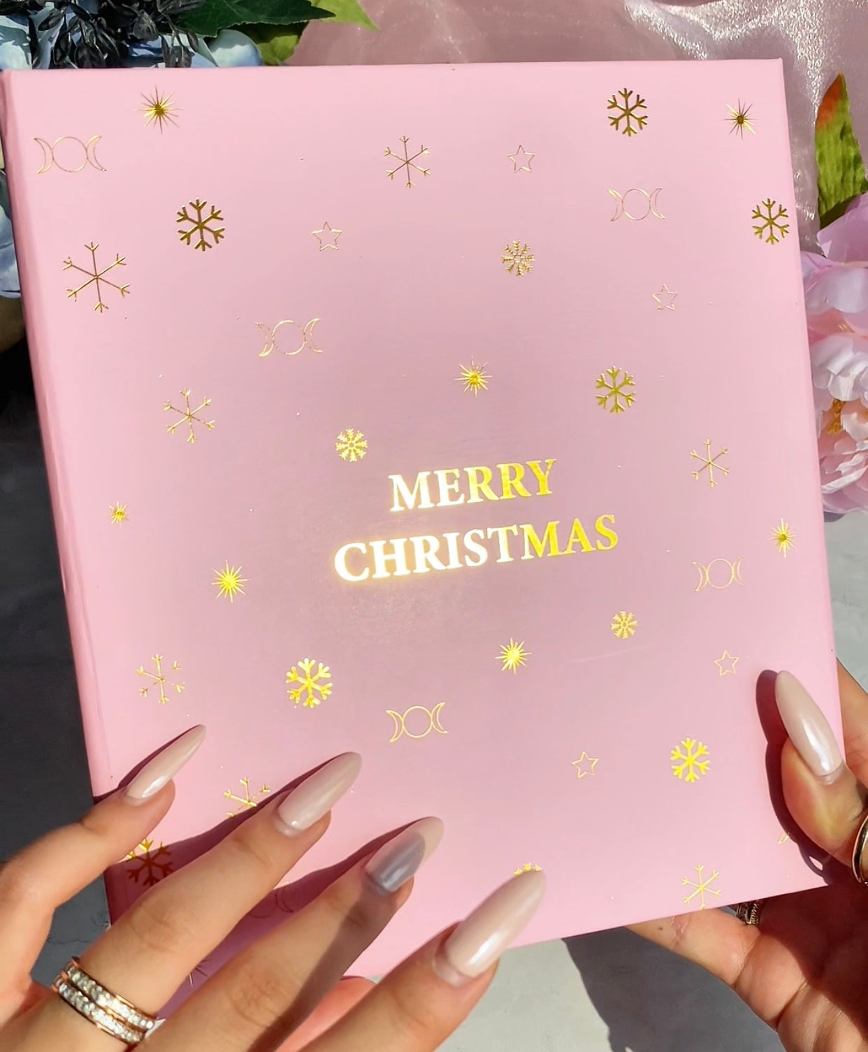 Merry Christmas Cube Pink Advent Calendar