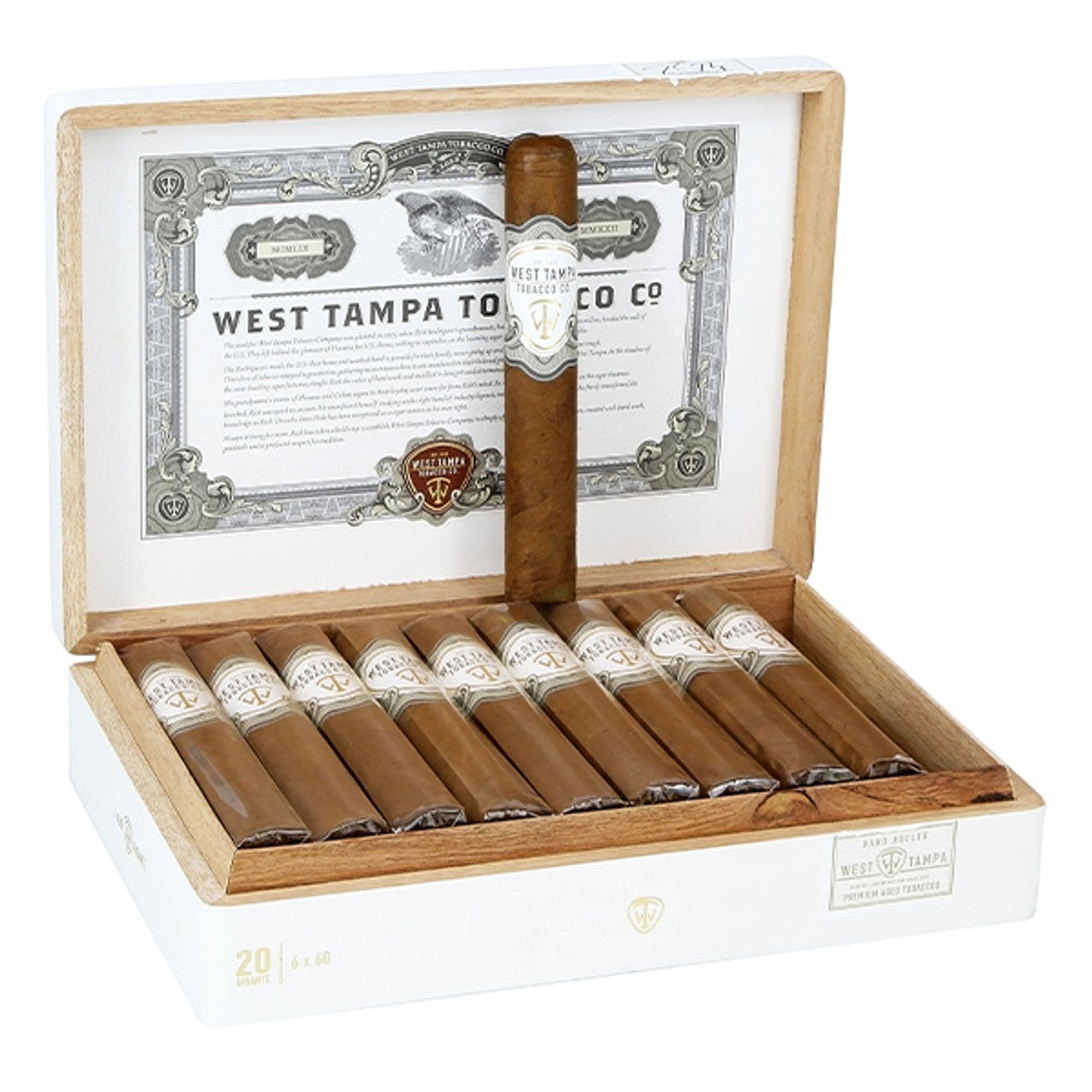 West Tampa Tobacco Co. White Gigante Box