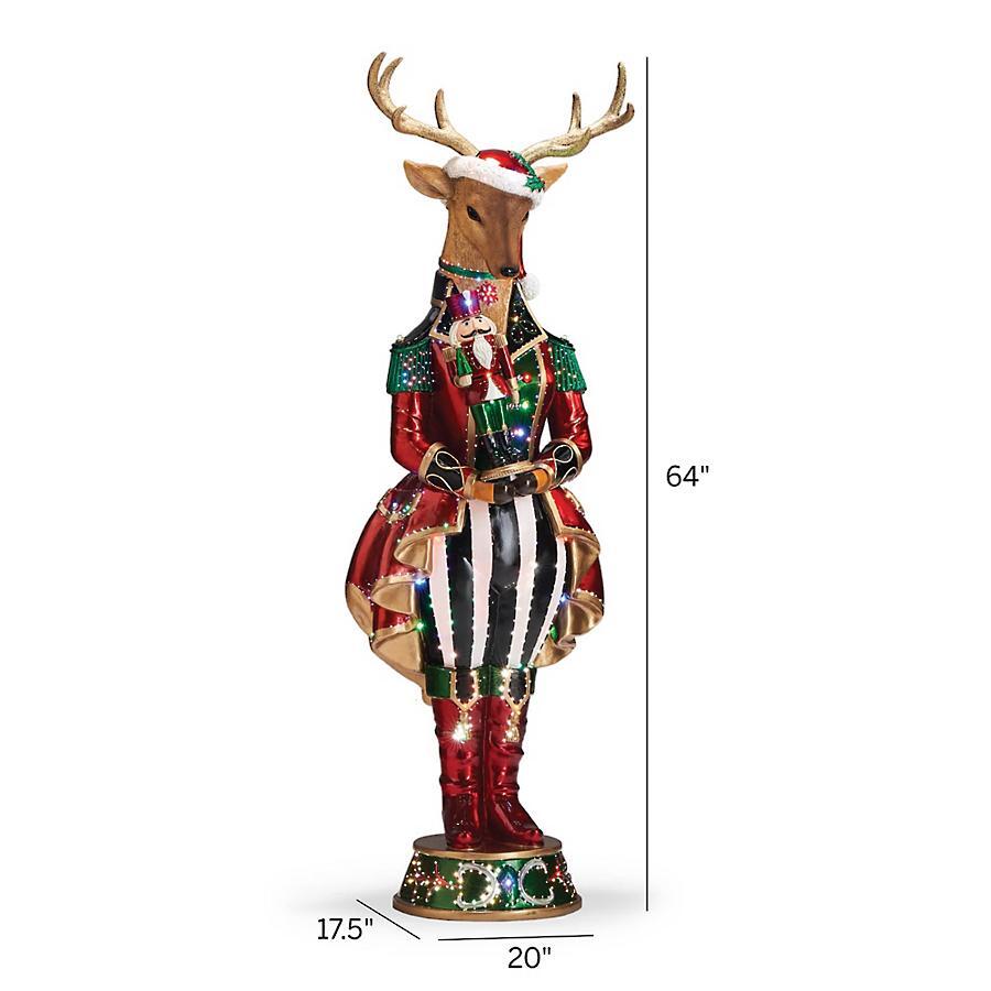 LED Holiday Glam Reindeer Nutcracker