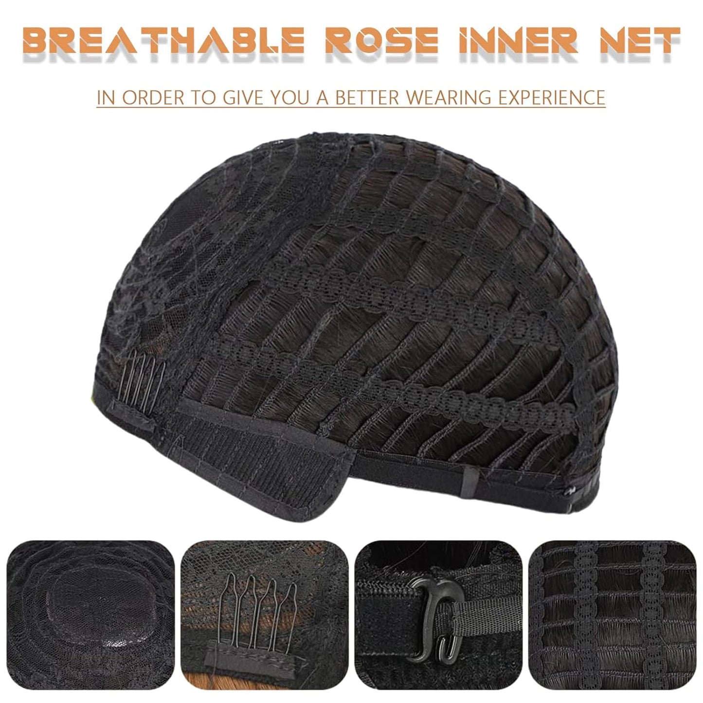 Gray Pixie Cut Wig With Bangs for Black Women - Short Curly Natural Wavy Fluffy Style (Grey)