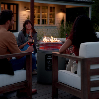 Nithtnja™ Fireside360™ Outdoor Propane Heater & Smokeless Fire Pit