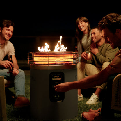 Nithtnja™ Fireside360™ Outdoor Propane Heater & Smokeless Fire Pit