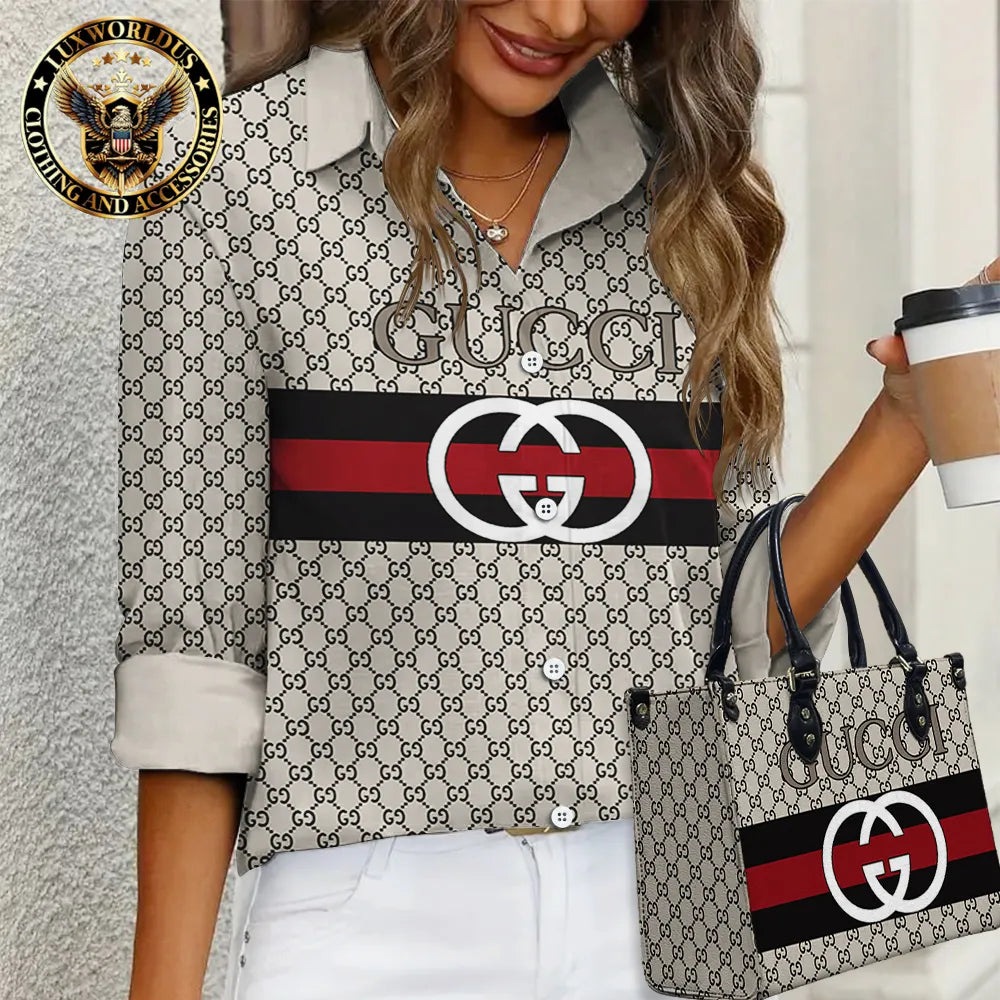GUCCI Limited Edition Casual Shirt 💖 Handbag For Gorgeous Women LUX-NCY+F76-0000VOAYTR2M