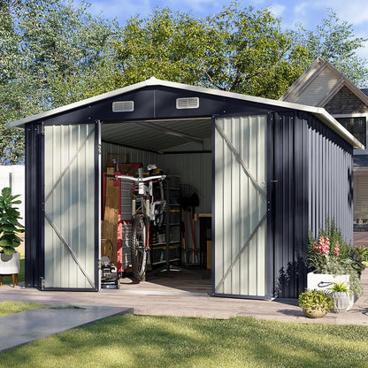 Metal Storage Shed House with Air Vent
