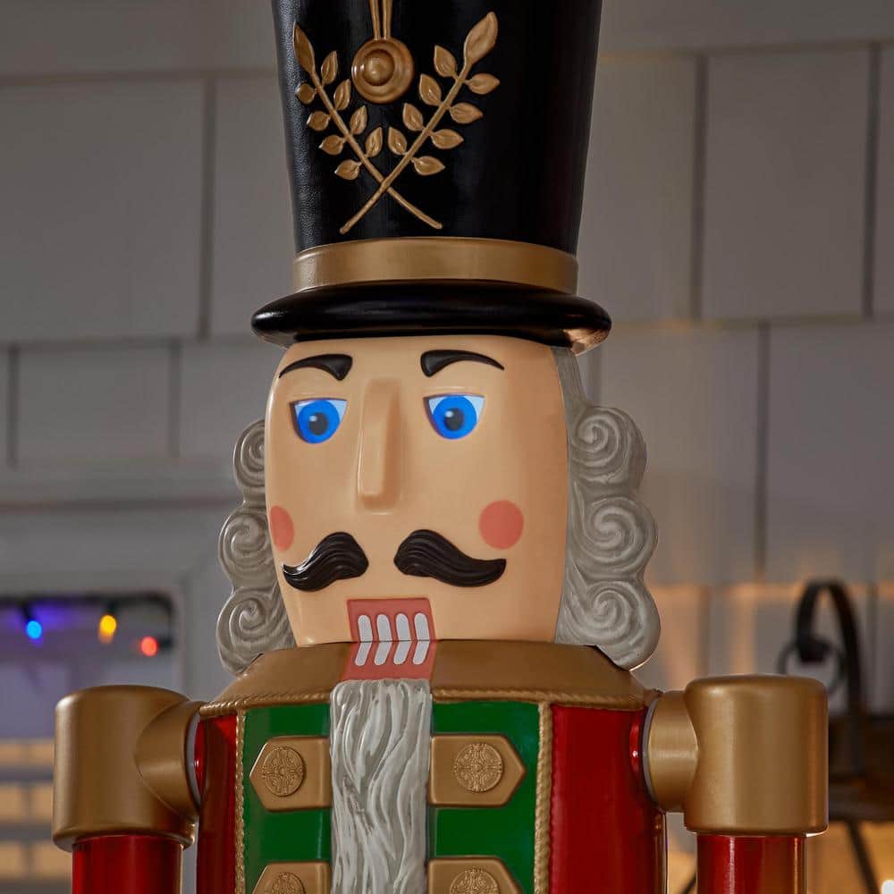 8 ft. LED Giant Sized Nutcracker Holiday Yard Decoration