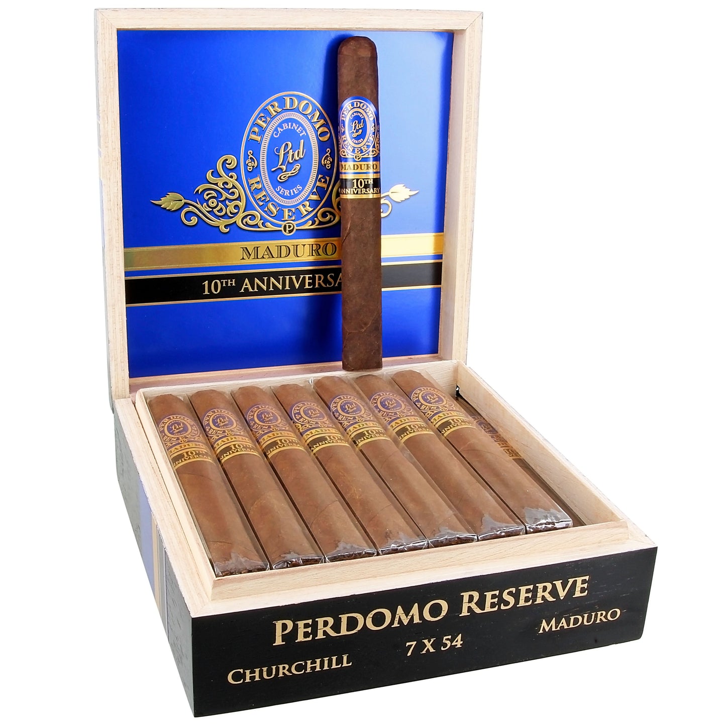 Perdomo Reserve 10th Anniversary Maduro Churchill Box
