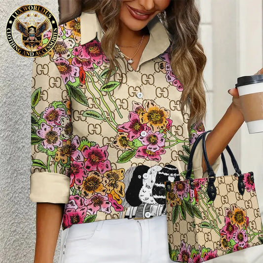 GUCCI Limited Edition Casual Shirt 💖 Handbag For Gorgeous Women LUX-NCY+F76-0000MIBAGYWW