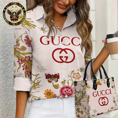 GUCCI Limited Edition Casual Shirt 💖 Handbag For Gorgeous Women LUX-NCY+F76-0000TD2QYEAR