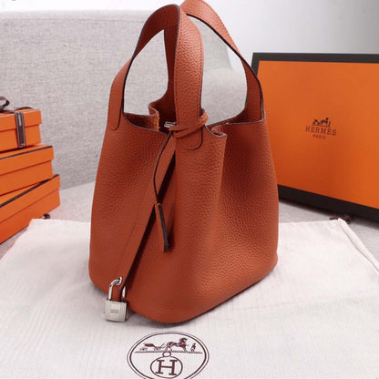 Hermes Goyard AAA-Picotin Lock 22cm 18cm bag BLUE/ORANGE/PINK