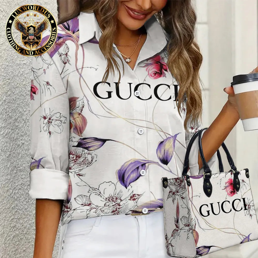 GUCCI Limited Edition Casual Shirt 💖 Handbag For Gorgeous Women LUX-NCY+F76-0000QZUUBHHS