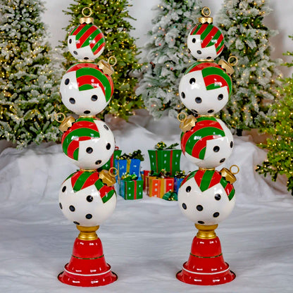 DIY Tall Ornament Holiday Topiary