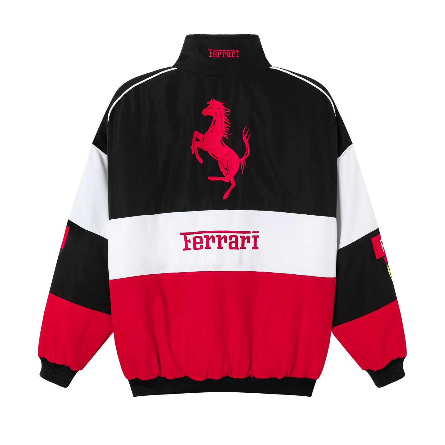 White Ferrari Vintage Racing Jacket