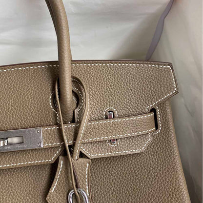 Hermes Goyard AAA-Birkin 25/30/35 Bag silver hardware brown