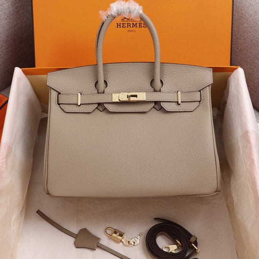 Hermes Goyard AAA-Birkin 25/30/35 Bag BEIGE/ORANGE/NAVY