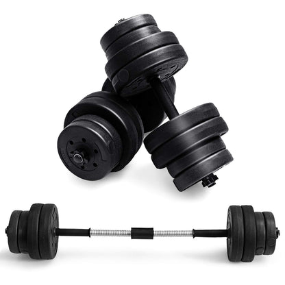 Adjustable Dumbbell Barbell Weight Pair 66 lbs