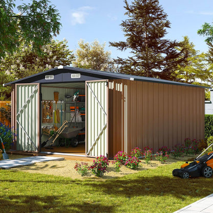 Metal Storage Shed House with Air Vent