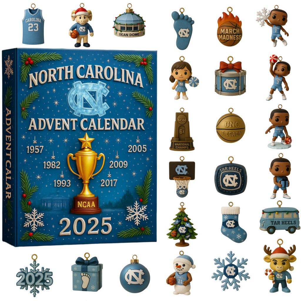 2025 North Carolina Tar Heels Advent Calendar