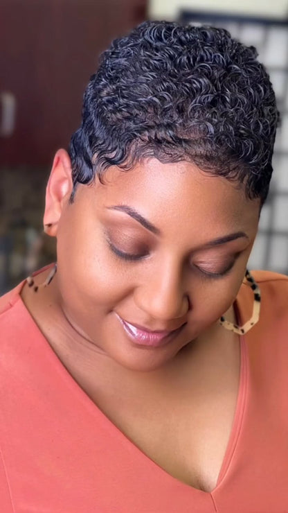 Hot Sale Short Full  Wig Curly Wig