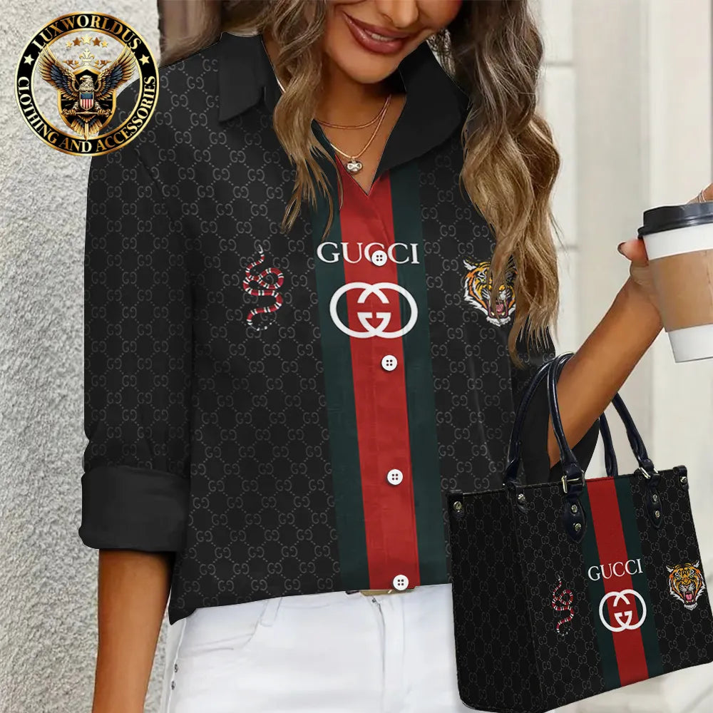 GUCCI Limited Edition Casual Shirt 💖 Handbag For Gorgeous Women LUX-NCY+F76-0000NR1IUPJN