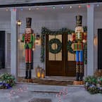 8 ft. Giant-Sized Lantern Nutcracker with LifeEyes LCD Eyes