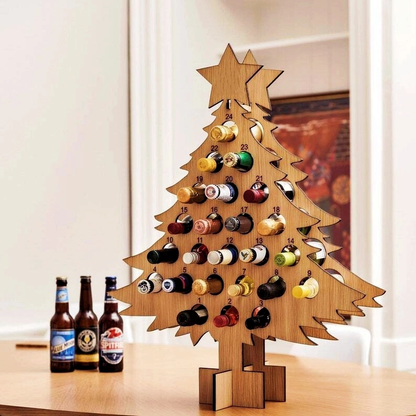 🎄CHRISTMAS Wooden Mini Tree Alcohol Advent Calendar holder